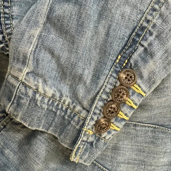 Ralph Lauren jeans chambray denim linen Jacket 16 - Picture 6 of 6